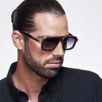 KAJILA Bold Retro Square Sunglasses for Men